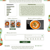 A cooking tutorial website. UX / UI project by Stefan Oros - 12.09.2021