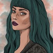Procreate portrait. Digital Illustration, and Traditional illustration project by Licia Pi - 12.09.2021