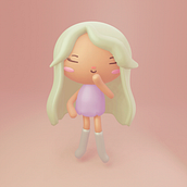 Mi Proyecto del curso: Creación de personajes kawaii en 3D con Blender . Un proyecto de Ilustración tradicional, Diseño de personajes, Ilustración digital, Modelado 3D y Manga de Laura Fernández - 09.12.2021