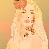 Proyecto del curso: Retratos digitales de fantasía con Photoshop. Traditional illustration, Drawing, Digital Illustration, Portrait Drawing, Digital Drawing, and Digital Painting project by Rak Fernandez - 12.09.2021