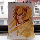 Mi Proyecto del curso: Ilustración manga en acuarela. Traditional illustration, Drawing, Watercolor Painting, and Manga project by Catalina Rojas Araos - 12.10.2021