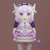 My project in Kawaii Character Creation in 3D with Blender  course. Traditional illustration, Character Design, Digital Illustration, 3D Modeling, and Manga project by Ankit Rana - 12.02.2021