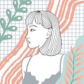 girls & flowers. Een project van Vectorillustratie, Traditionele illustratie,  Ontwerp, Grafisch ontwerp, Digitale illustratie y Digitale tekening van Marina Dimitrijevski - 30.11.2021