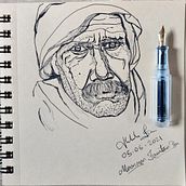 Hit's Ink Portraits. Portrait Drawing, Sketching, and Figure Drawing project by Hitendra Barse - 12.11.2021