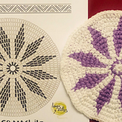 Mi Proyecto del curso: Tapestry circular: diseña patterns y complementos. Un projet de Création d'accessoires, Création de motifs, Art textile, DIY , et Crochet de Laetitia Haddad - 11.12.2021