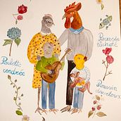 My project in Delicate Watercolors for Narrative Illustration course. Traditional illustration, Watercolor Painting, and Children's Illustration project by Marguerite Menu - 12.11.2021