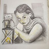 My project in Artistic Charcoal Portraiture: Creating Atmosphere course. Traditional illustration, Fine Arts, Drawing, Portrait Drawing, Realistic Drawing, and Artistic Drawing project by Pamela Griffiths - 12.09.2021