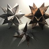 Mi Proyecto del curso: Creación de lámparas de origami con papel. Un projet de Artisanat, Design, Fabrication de mobilier, Conception d'éclairage, Papercraft, Décoration , et DIY de Mari Jiménez García - 08.12.2021