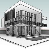 Mon projet du cours : Conception et modélisation architecturale en 3D avec Revit. 3D, Architecture, Interior Architecture, 3D Modeling, Digital Architecture, and ArchVIZ project by Hamza MEHAZZEM - 12.12.2021