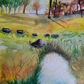 Mi Proyecto del curso: Paisajes naturales en acuarela. Fine Arts, Painting, and Watercolor Painting project by Raimundo Collado - 12.11.2021