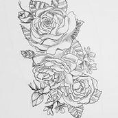 Projet floral . % Elena Dessena tarafından hazırlanan Dövme Tasarımı projesi - 12.12.2021