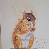 My project in Expressive Animal Portraits in Watercolor course. Un proyecto de Ilustración tradicional, Pintura a la acuarela, Dibujo realista e Ilustración naturalista				 de beckamcmanus - 13.12.2021