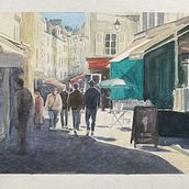 Mijn project van de cursus: Stadsgezichten creëren met aquarel. Artes plásticas, Pintura em aquarela e Ilustração arquitetônica projeto de Kees Mackenbach - 13.12.2021