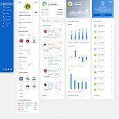 A financial service platform for the sports field. Projekt z dziedziny UX / UI, Design, Br, ing i ident, fikacja wizualna i Projektowanie informacji użytkownika Anastasiya Lysyuk - 14.11.2021