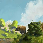 Mi Proyecto del curso: Concept Art: introducción al diseño de escenarios. Un progetto di Illustrazione tradizionale, Cinema, video e TV, Animazione, Illustrazione digitale, Videogiochi, Arte concettuale e Progettazione di videogiochi di coloro133 - 13.12.2021