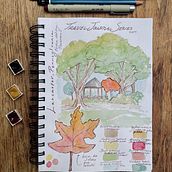 My project in Watercolor Travel Journal course. Traditional illustration, Watercolor Painting, and Sketchbook project by verovero_ - 12.11.2021