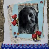 Meu projeto do curso: Técnicas de bordado experimental sobre papel: Um amor para Recordar!!. Fine Arts, Collage, and Embroider project by Graciney Maria Castro - 12.12.2021