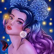 Meu projeto do curso: Retrato digital no Photoshop com um toque de fantasia. Un proyecto de Ilustración tradicional, Dibujo, Ilustración digital, Dibujo de Retrato, Dibujo digital y Pintura digital de iochesna - 11.12.2021