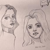 My project in Portrait Sketchbooking: Explore the Human Face course Ein Projekt aus dem Bereich Skizzenentwurf, Zeichnung, Porträtzeichnung, Artistische Zeichnung und Sketchbook von Jill Zhang - 14.12.2021