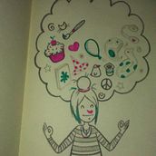 diseño de personajes. Ilustração tradicional projeto de Rocio Ceron Dominguez - 14.12.2021