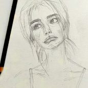 My final project in Portrait Sketchbooking: Explore the Human Face course. Sketching, Drawing, Portrait Drawing, Artistic Drawing, and Sketchbook project by Alec Palacio Zuluaga - 12.12.2021
