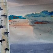 My project in Atmospheric Landscapes in Watercolor  course. Un proyecto de Bellas Artes, Pintura y Pintura a la acuarela de Lorenzo Lolli - 14.12.2021
