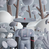 My project in Cinema 4D: Bring Playful 3D Illustrations to Life course. Traditional illustration, 3D, Digital Illustration, and 3D Modeling project by vladislavrutskiy - 12.14.2021