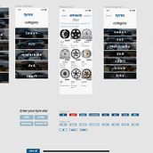 My project in App Design: Wheels & Tyres a simple app for searching and buying wheels and tyres. UX / UI, Mobile Design, and App Design project by Muhammet Koshayev - 12.14.2021