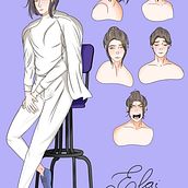 Meu projeto do curso: Criação de personagens de mangá. Traditional illustration, Character Design, Comic, and Manga project by LAY1 - 12.10.2021
