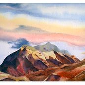 paisaje 2. Watercolor Painting project by Julio César Salgado Vera - 11.24.2021