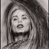 My project in Artistic Charcoal Portraiture: Creating Atmosphere course. Un projet de Illustration traditionnelle, Beaux Arts, Dessin, Dessin de portrait, Dessin réaliste , et Dessin artistique de Chantal Verheijen - 11.12.2021