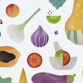 Landareak, cocinando ingredientes felices. Un proyecto de Consultoría creativa, Br, ing e Identidad, Diseño gráfico e Ilustración tradicional de Work! Trabajo & Diseño - 15.12.2021
