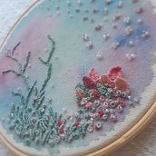 Bordado e aquarela. Un projet de Peinture, Artisanat et Illustration traditionnelle de Gabriela - 15.12.2021
