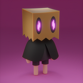 My project in Kawaii Character Creation in 3D with Blender  course. Traditional illustration, Character Design, Digital Illustration, 3D Modeling, and Manga project by danno_sdatto - 12.15.2021
