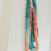 Candy Necklace - Soft Macrame Wall Sculpture. Macramé, Arts, Crafts, and Creativit project by Demi Mixon - 12.16.2021
