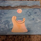 Adapted Nativity scene with some paint, collage, salt, credit card and cellophane effects . Traditional illustration, Sketching, Creativit, Drawing, Watercolor Painting, and Sketchbook project by mueller_4 - 12.16.2021