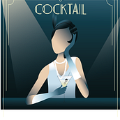 My project in Art Deco Style for Digital Illustration course. Traditional illustration, Fine Arts, Poster Design, and Digital Illustration project by Elise Murr - 12.15.2021