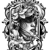 Mi Proyecto del curso: Diseño e ilustración digital de tatuajes con Procreate. Traditional illustration, Graphic Design, Digital Illustration, Tattoo Design, and Digital Drawing project by Richard Acevedo - 12.16.2021