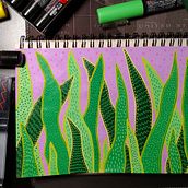My project in Botanical Patterns in a Sketchbook: Conquer the Blank Page course Ein Projekt aus dem Bereich Traditionelle Illustration, Musterdesign, Botanische Illustration und Sketchbook von Eliana Marin - 30.12.2021