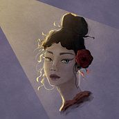 Mi Proyecto del curso: Retratos digitales de fantasía con Photoshop. Un proyecto de Ilustración tradicional, Dibujo, Ilustración digital, Dibujo de Retrato, Dibujo digital y Pintura digital de Cris Romero - 16.12.2021