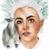 Mi Proyecto del curso: Retrato ilustrado en acuarela. Un projet de Illustration traditionnelle, Beaux Arts, Peinture, Dessin, Aquarelle, Dessin de portrait , et Dessin artistique de Areli Vidal - 16.12.2021