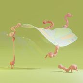 The Goofies. Design, 3D, Character Design, Creativit, 3D Modeling, 3D Character Design, and 3D Design project by Galgo Gris - 12.17.2021
