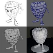 Mi Proyecto del curso: Creación de personajes: del 2D al 3D. 3D, Character Design, 3D Character Design, and 3D Design project by Gadiel White - 12.16.2021