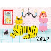 My project in Texture Creation for Digital Illustration in Photoshop course. Traditional illustration, and Digital Illustration project by sachiyo kumada - 12.15.2021