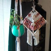 Mi Proyecto del curso: Introducción al tapiz de macramé. Accessor, Design, Arts, Crafts, Fiber Arts, Macramé, and Textile Design project by Sandra Murad - 12.14.2021