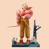 Lost Paradise. Traditional illustration, 3D, Digital Illustration, and 3D Modeling project by suarez_josue8 - 12.11.2021