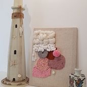 Mon projet du cours : Tissage, broderie et punch needle : création d'un tableau textile Ein Projekt aus dem Bereich Erweiterungsentwicklung, H, werk, Stickerei, Dekoration von Innenräumen, Weben, Punch needle, Weben und Textildesign von fanfoune - 18.12.2021