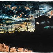 Atardecer en el Puerto. Painting project by Raimundo Collado - 12.18.2021
