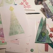 My project in Engraving stamps and printing techniques course. Accessor, Design, Arts, Crafts, Fine Arts, Printing, Creating with Kids, and Engraving project by Cornelia Chitac - 12.19.2021