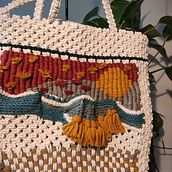 Mi Proyecto del curso: Introducción al macramé: bolso Ein Projekt aus dem Bereich Erweiterungsentwicklung, H, werk, Innendesign, Dekoration von Innenräumen, Weben, Makramee und Textildesign von palomi_lla - 19.12.2021